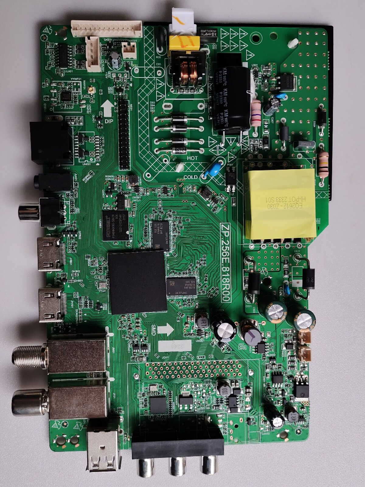 Cross-border LCD TV motherboard ZP.256E.818R00 LED strip voltage 36V-62V 25W DVB-T2S2