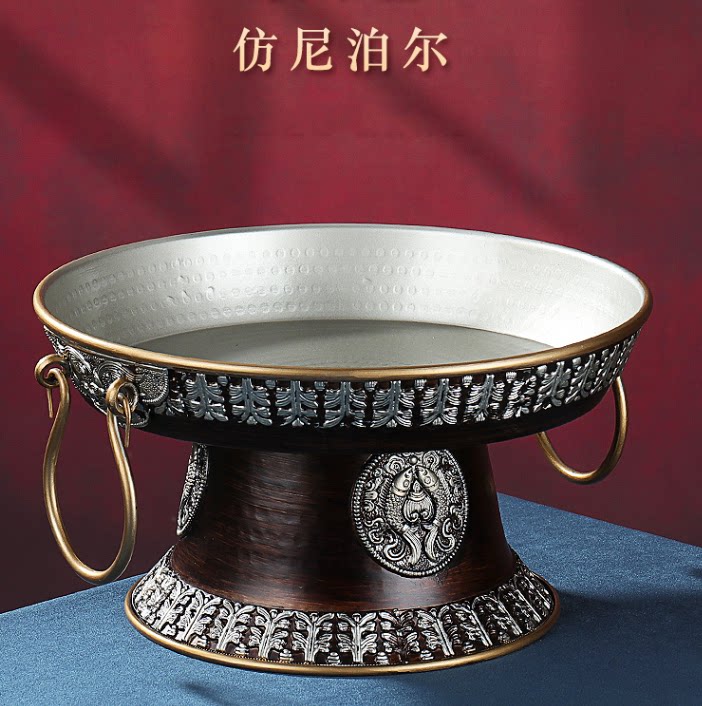 藏式民族风尼泊尔八吉祥供果盘