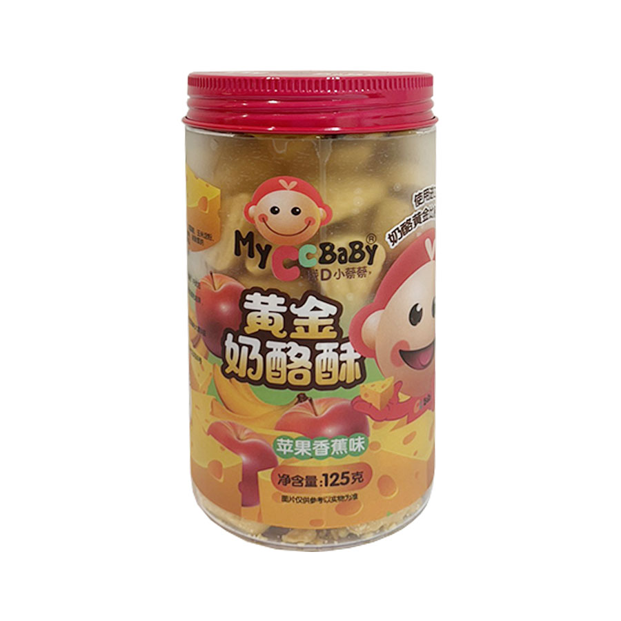 我D小蔡蔡黄金奶酪酥苹果香蕉味125克