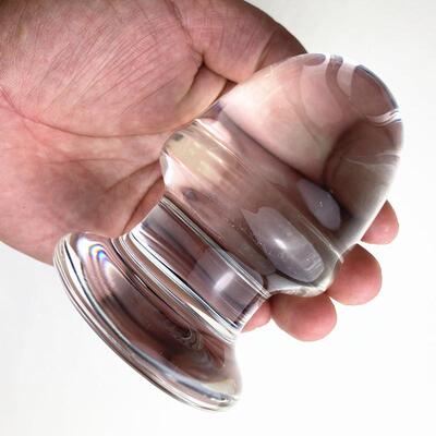 A glass-made anus used as a masturbation toy