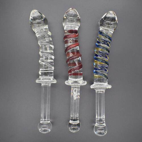 A glass-made anus used as a masturbation toy