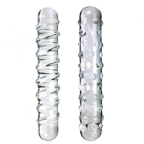 Glass-made femalemasturbation toy fake phallus adult product