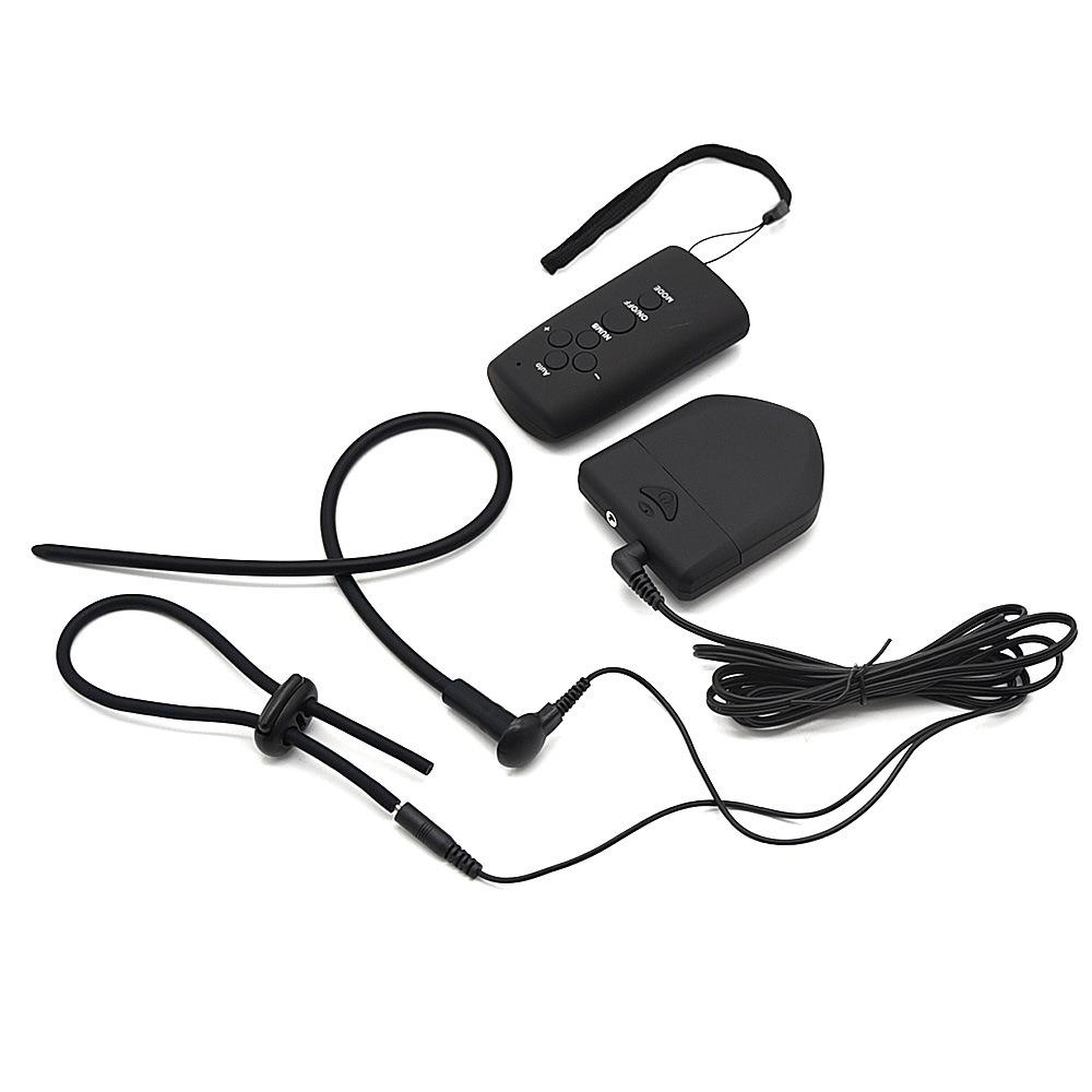 【硅胶马燕】水道堵扩张插器私密茎环遥控主机 男用放松电击自律