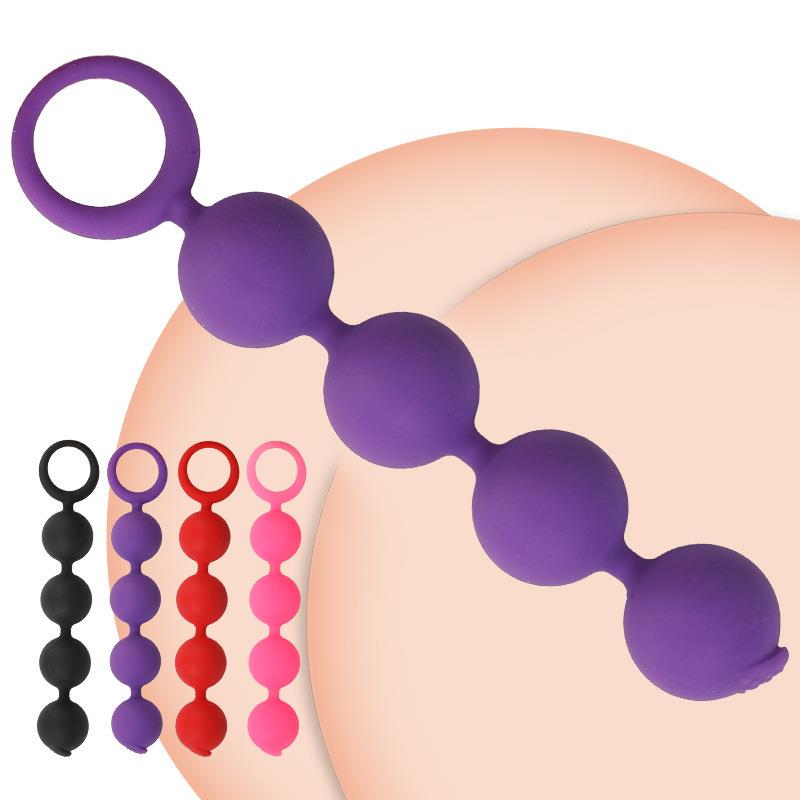 Intra-anal bead self-stimulation expansion massager