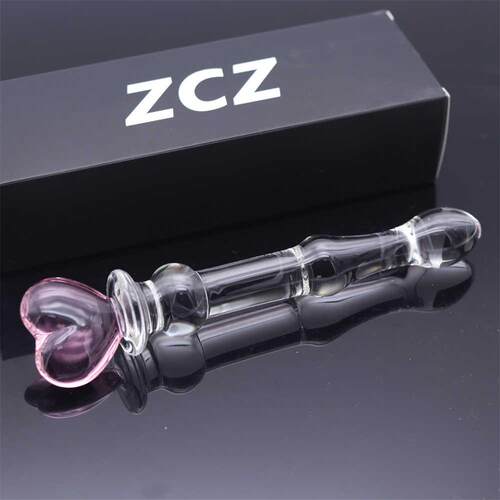 Glass-made femalemasturbation toy fake phallus adult product