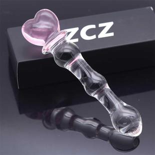 穴位按摩棒水晶安全无异味走路佩戴局部开发干净玻璃棒按压玩具玻