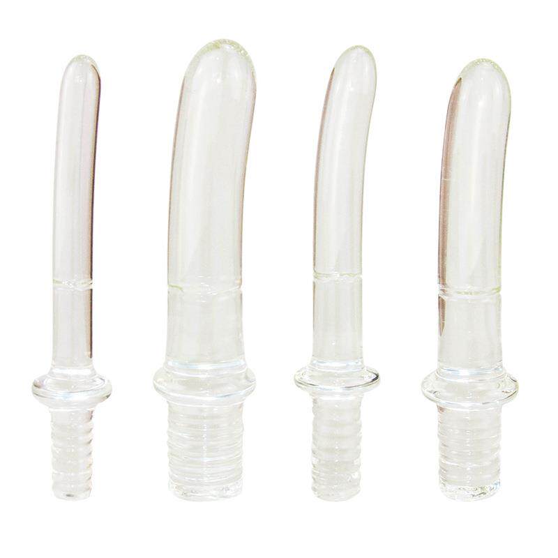 武士刀造型玻璃按摩器手动男女用按摩器局部扩张大小号菊部门栓放