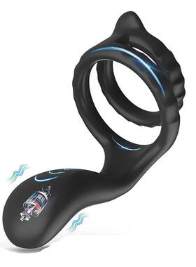 A vibration-stimulating ring that acts on the clitoris