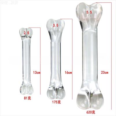 私密按摩另类按摩新款玩具大骨器造型透明玻璃按摩器局部自律扩张
