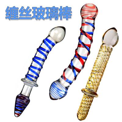 Glass-made female masturbation toy fake phallus adult produc