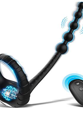 Intra-anal bead self-stimulation expansion massager