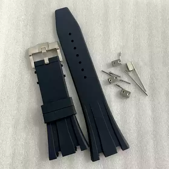 Watch Accessories Silicone Strap Stainless Steel Buckle 26mm Only Suitable for Our Watch Case Silicone Concave-Convex Mouth Strap