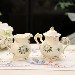 欧式陶瓷奶盅杯奶壶方糖罐咖啡杯咖啡萃取杯拉花缸酱汁盅浇汁壶