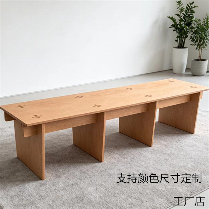 海洋板复古卡座长凳定制