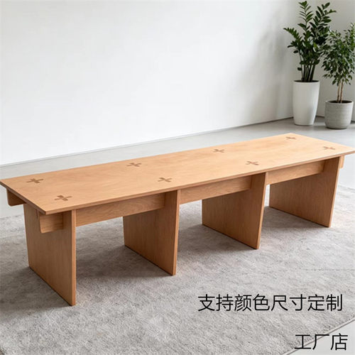 海洋板复古卡座长凳定制