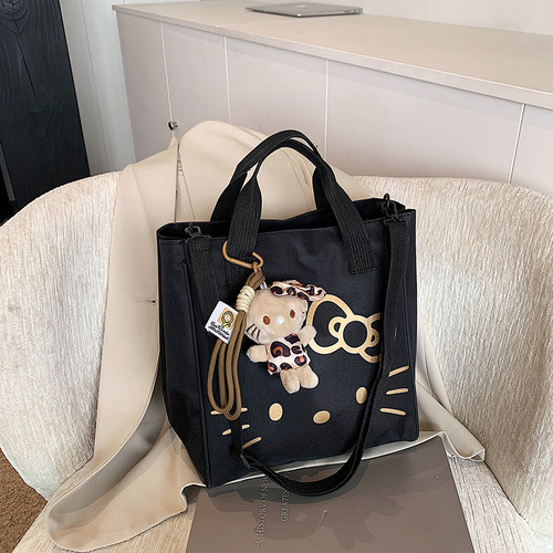 可爱卡通猫咪手提托特包包女