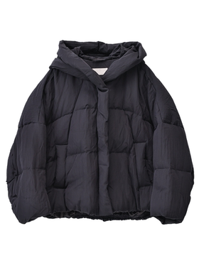 女士泡芙连帽95绒宽松轻盈柔软保暖舒适短款休闲羽绒服244SY236