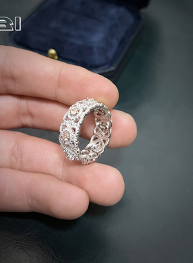 s925纯银高级感18K金小众女戒指