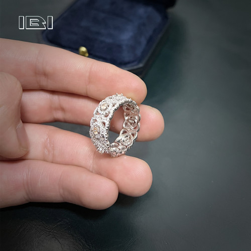 s925纯银高级感18K金小众女戒指