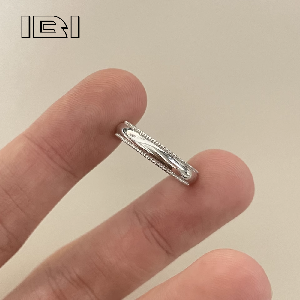 素圈s925纯银戒指男女同款情侣戒