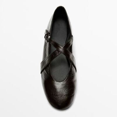 西班牙小众MD女鞋2026法式复古交叉扣带百搭芭蕾鞋平底玛丽珍单鞋