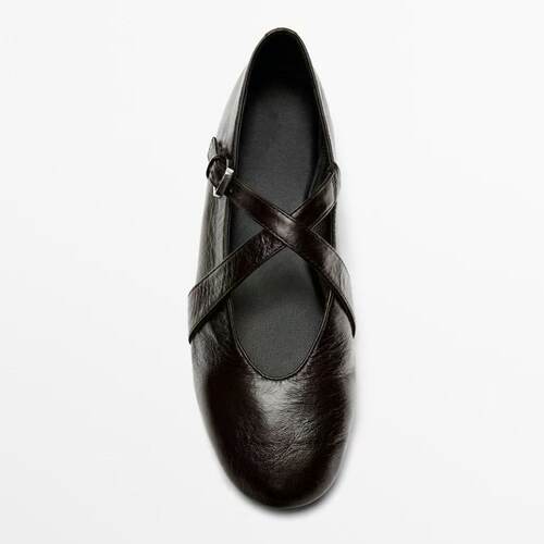 西班牙小众MD女鞋2026法式复古交叉扣带百搭芭蕾鞋平底玛丽珍单鞋