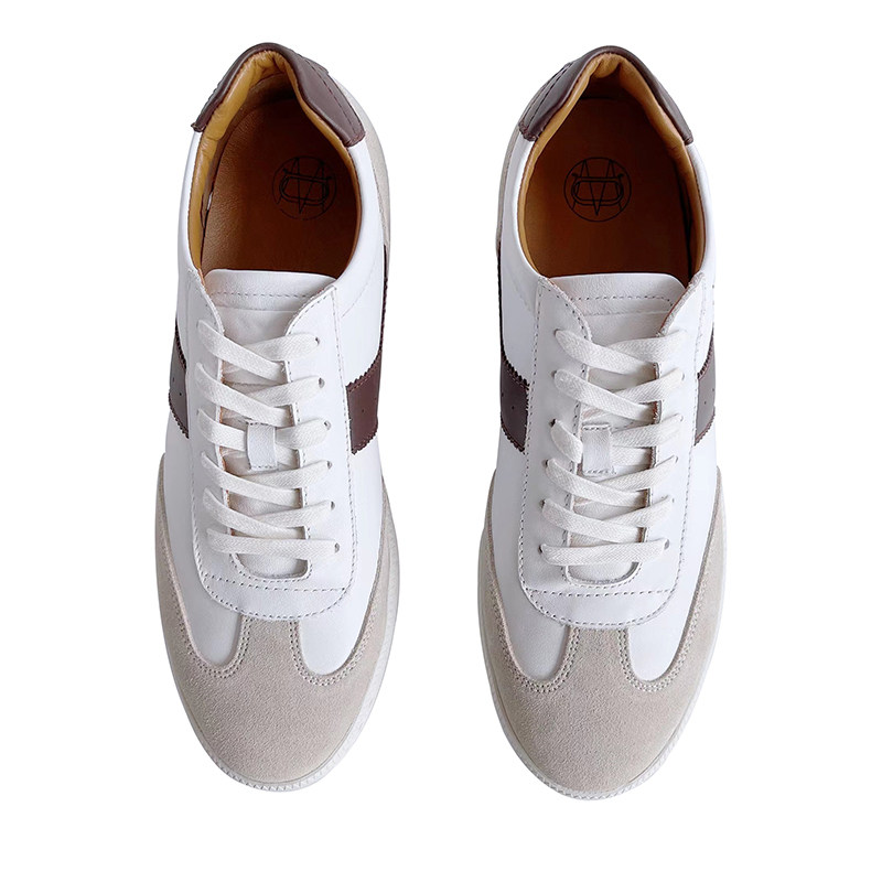 男鞋拼色防滑圆头休闲