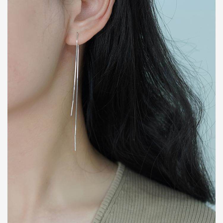 如帆 简约气质超长耳线925纯银流苏耳环百搭气质耳饰小众女40938,饰品/流行首饰/时尚饰品新,耳线,淘宝优惠券,粉丝福利购,淘宝优惠卷