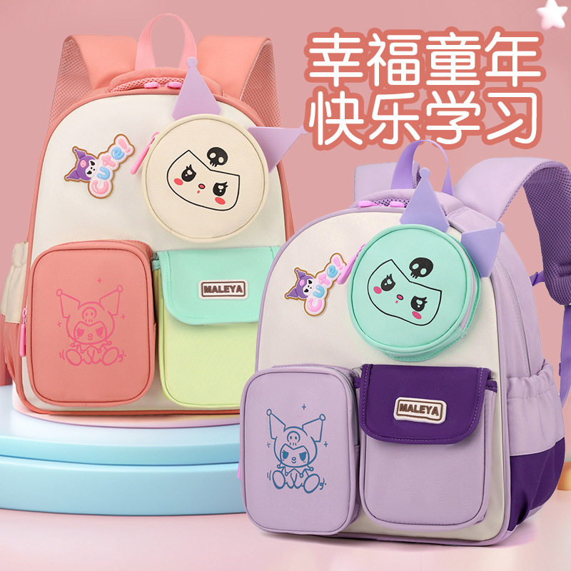 新款日系高颜值清新甜美可爱卡通背包幼儿园大容量双肩包上课