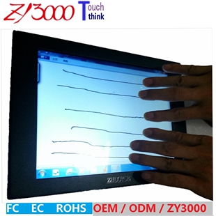 12寸4：3HDMI/VGA工业电容触摸屏显示器1024X768 USB控制金属外壳