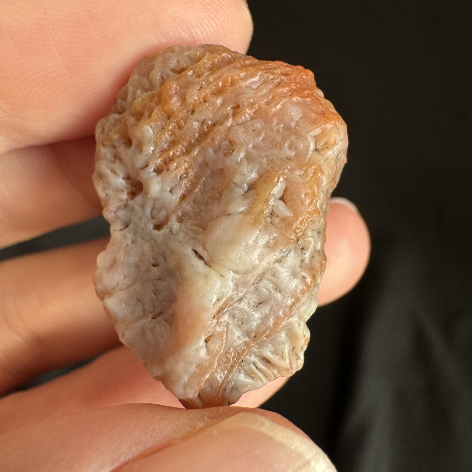 3cm 地表油润血脉红筋脉 天然阿拉善戈壁玛瑙原石 满50包邮-4765