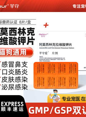 阿莫西林克拉维酸钾片宠物特效药