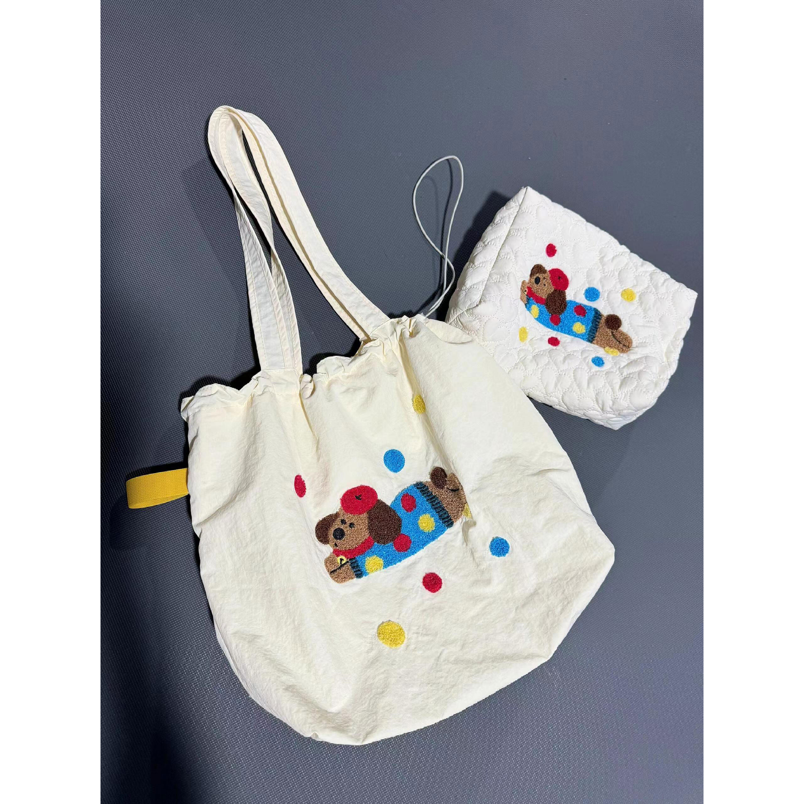 可爱动漫小狗百搭文艺单肩帆布包袋女慵懒风大容量通勤腋下托特包,箱包皮具/热销女包/男包,时尚帆布包,淘宝优惠券,粉丝福利购,淘宝优惠卷