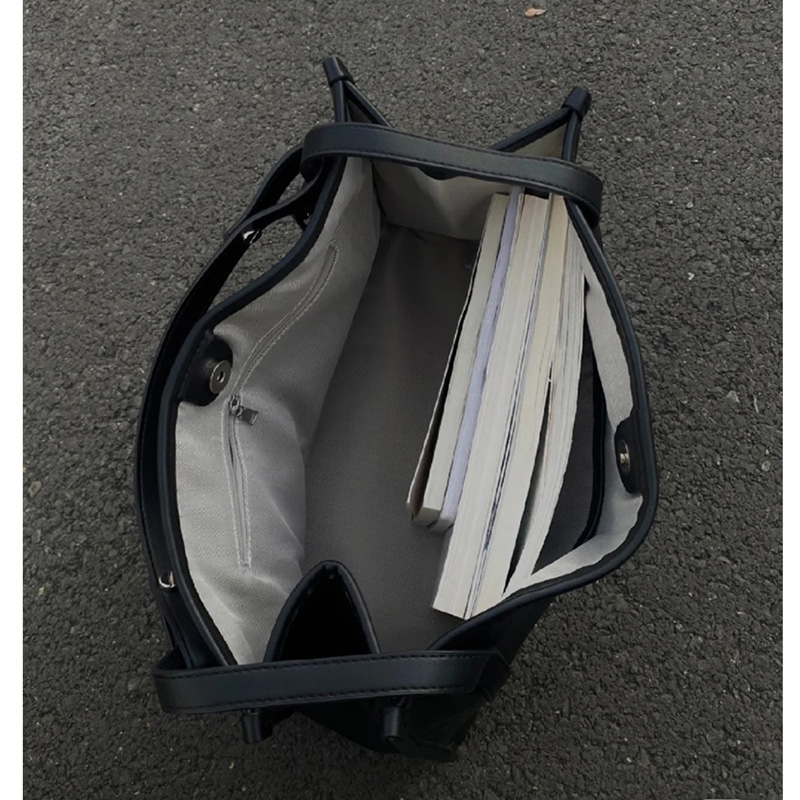 学生上课通勤单肩托特大包