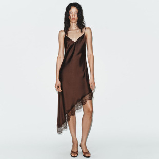 丝缎质感连衣裙 女装 9576331 742 800 ZA 2026夏季 9577341 新款