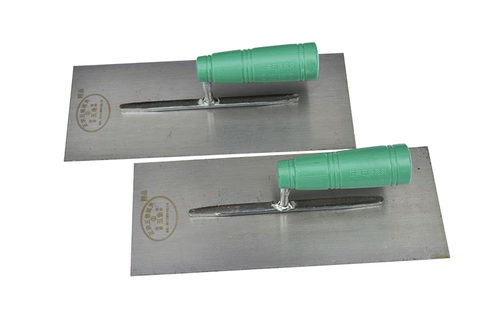 包邮五堡王塑柄铁板泥板泥夹抹泥刀粉砂灰小铁板油漆板泥刮铁抹子