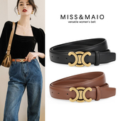 女士皮带2026新款 带潮 腰带设计感小众黑色牛仔裤 真皮百搭装 饰西装