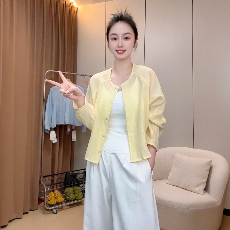 2025夏季新款设计感爆款天丝衬衫女时尚超好看减龄防晒衣外搭小衫