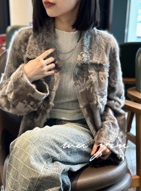 顺丰包邮…小胡羊外套皮毛一体（下单咨询客服）