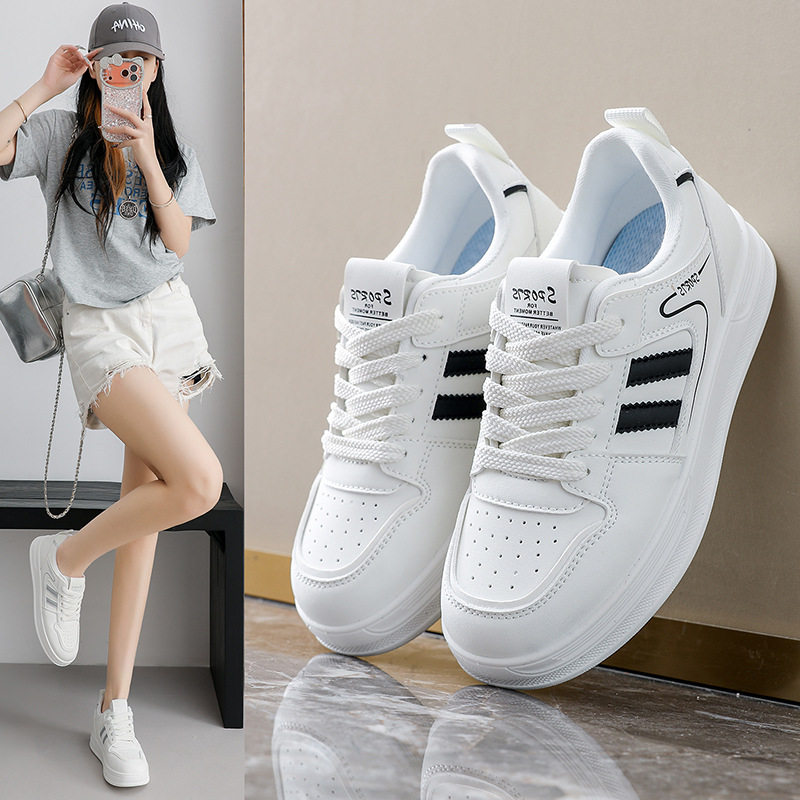 KT26809小众设计感面包板鞋女2026春季女鞋百搭运动休闲小白鞋
