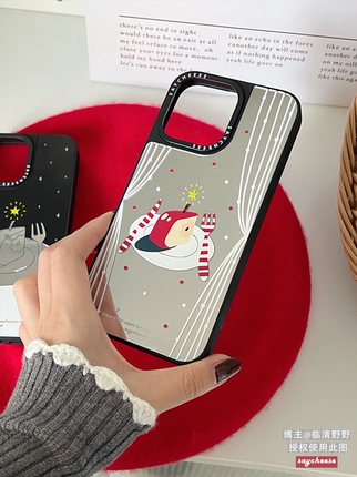 SayCheese原创 心想事成 好运红幸福白 洋气可爱ins风全包镜面苹果手机壳iPhone16Pro/16ProMax/15/14/13/12