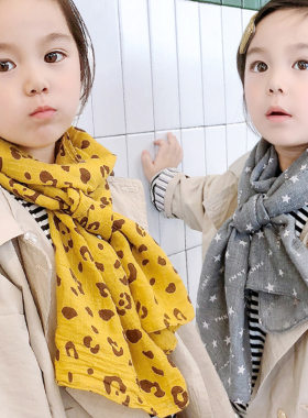 儿童围巾春秋薄款宝宝男女童小孩婴儿围脖秋女宝冬韩版童女防风