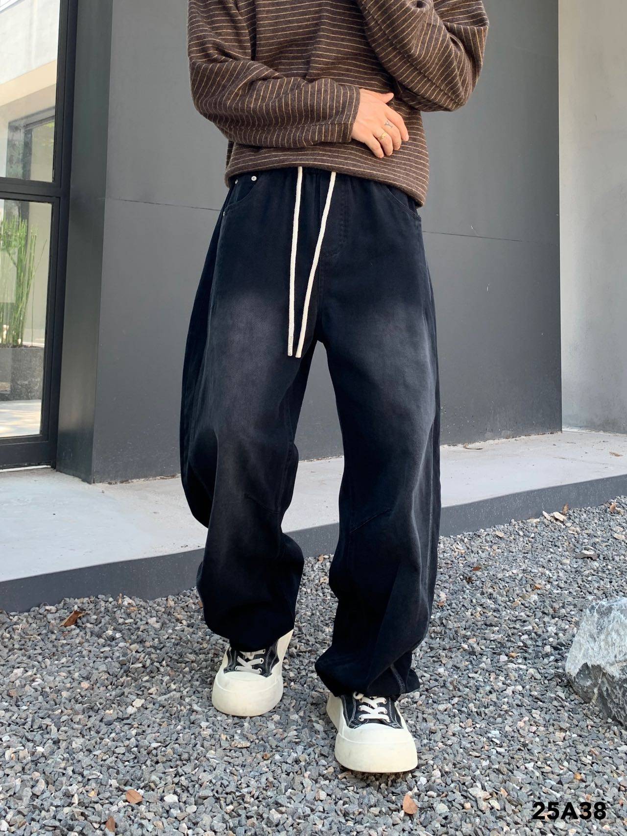 秋冬水洗做旧加绒直筒弯刀休闲裤男美式宽松通勤百搭阔腿裤长裤潮,男装,休闲裤,淘宝优惠券,粉丝福利购,淘宝优惠卷