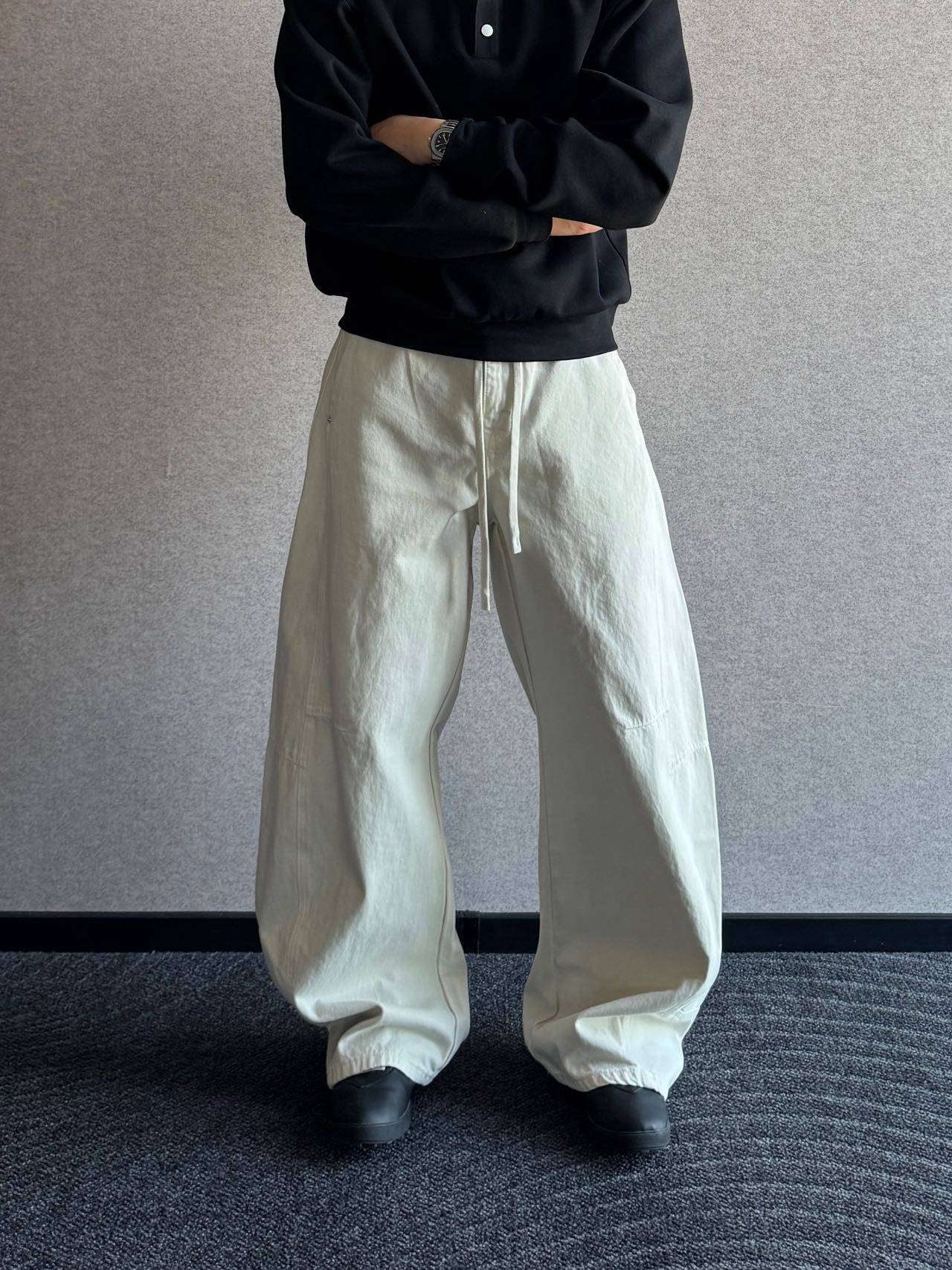 2026春季新款美式复古水洗弯刀牛仔裤男潮流通勤百搭直筒阔腿裤,男装,牛仔裤,淘宝优惠券,粉丝福利购,淘宝优惠卷