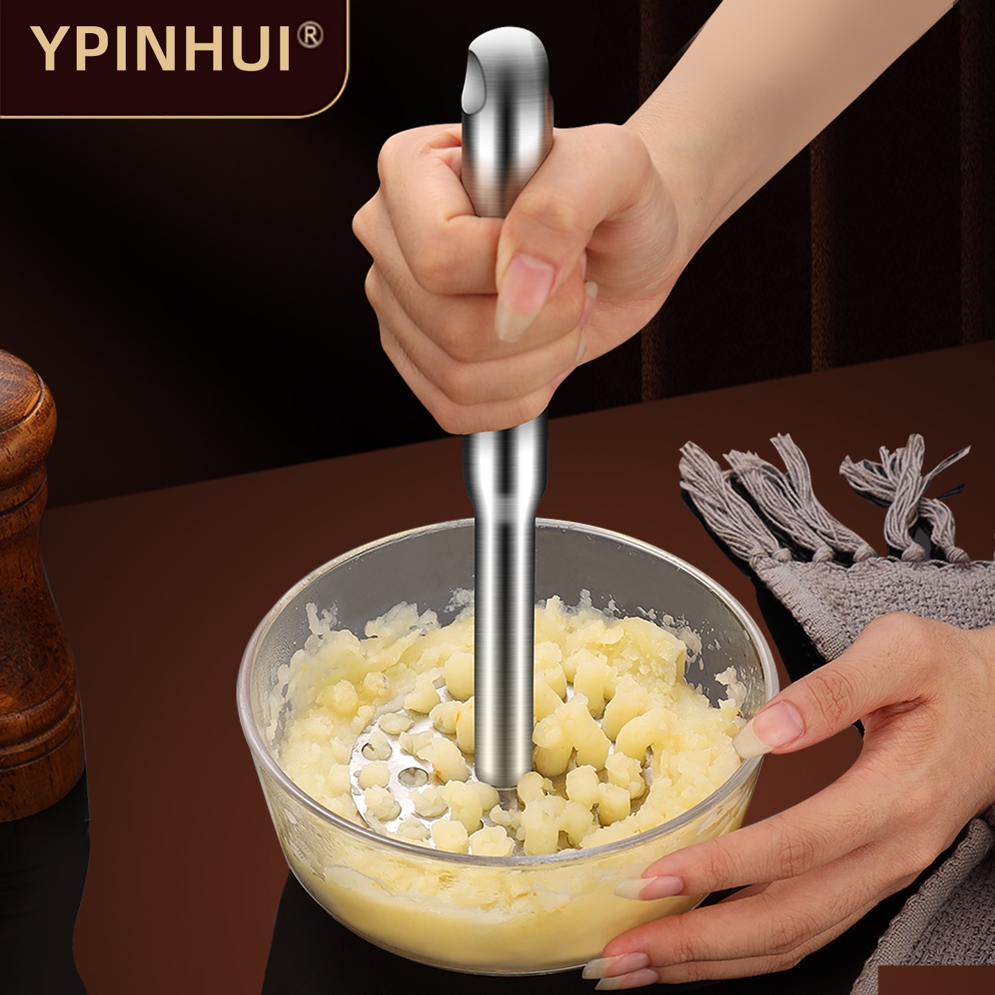 YPINHUI316不锈钢土豆泥压泥器