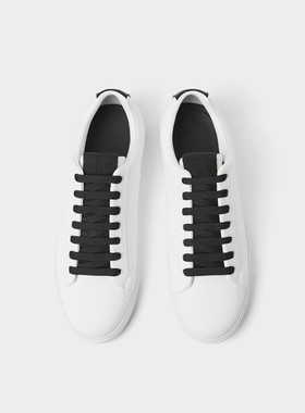 欧美风平底休闲柔软舒适百搭男鞋白色低帮潮流运动鞋 12250520001