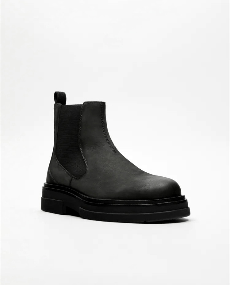 AUTUMN WINTER MARTIN BOOTS LEATHER NEW MENS SHOES GREEN COWHIDE BRITISH STYLE CHELSEA BOOTS 12008820500