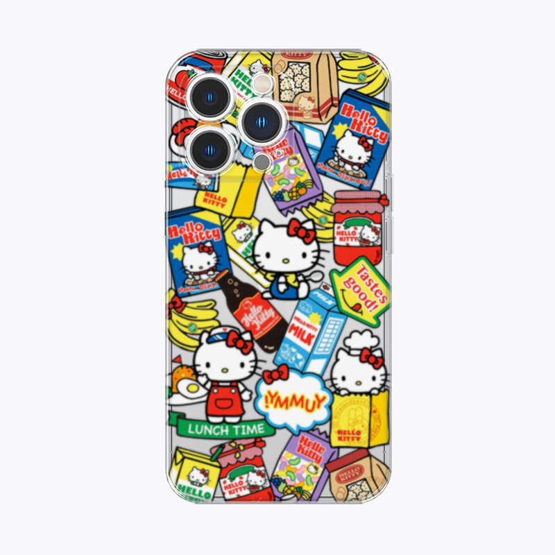 海浪公园【拍三免一】kitty脑袋可爱卡通适用于iPhone15promax手机壳tpu透明软壳三星s24