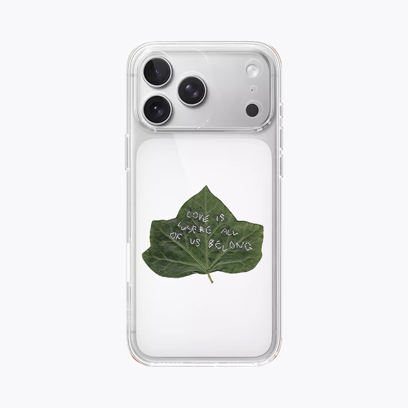 海浪公园【拍三免一】欧美叶子英文适用于iPhone17promax手机壳tpu透明软壳三星s25至尊小米15pro华为p80pro
