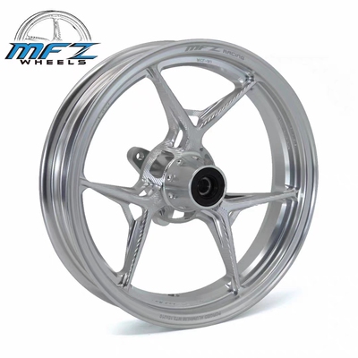MFZ摩法斯10寸7.0孔距锻造轮毂镂羽C款2.15J改装小牛M+前轮毂钢圈
